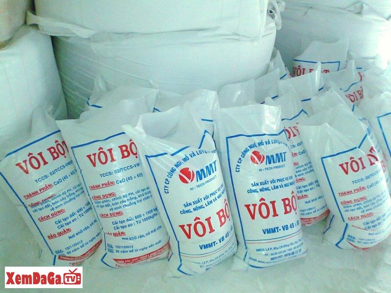 tác dụng của vôi bột trong chăn nuôi